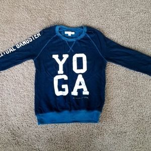 Spiritual Gangster Blue Yoga Sweater Small